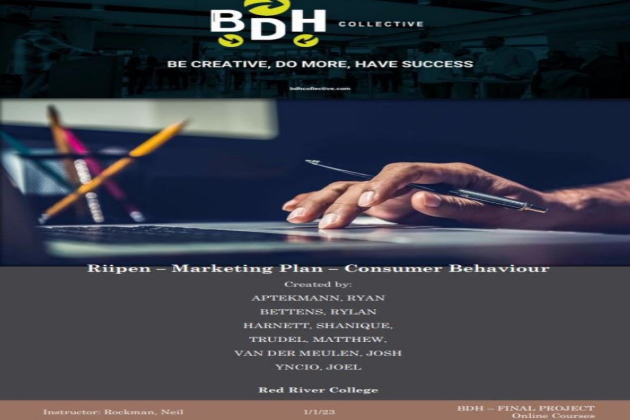 Marketing Plan: BDH Collective Riipen Project