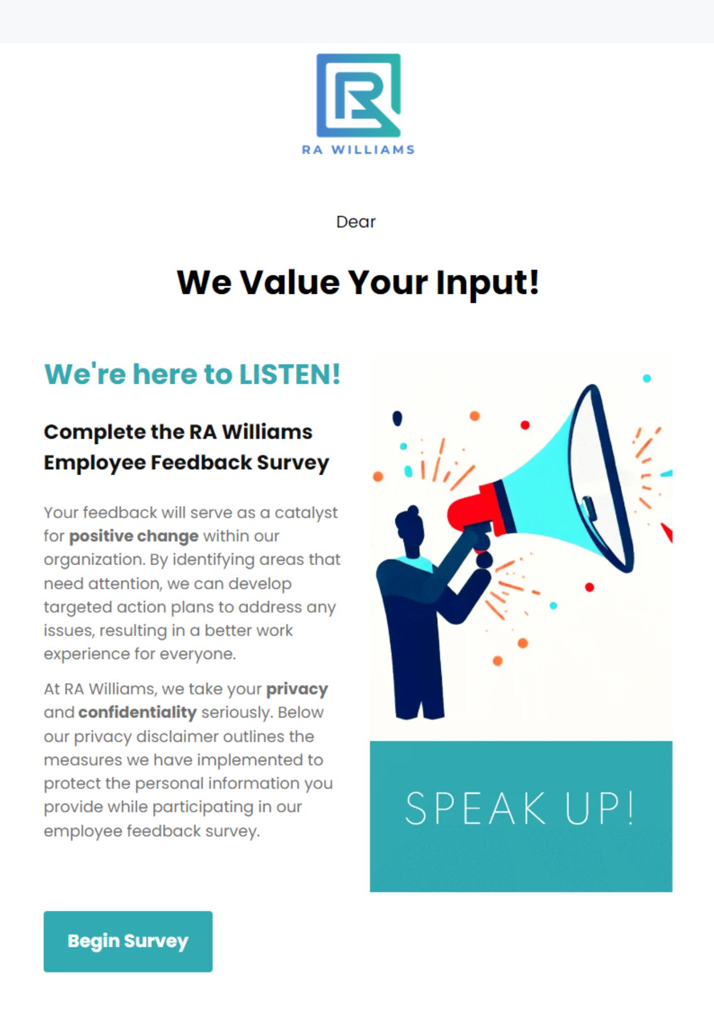 Email Marketing: Employee Feedback Survey